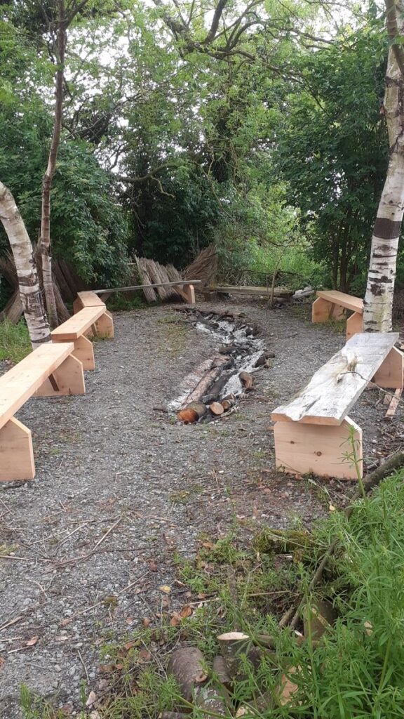 Campfire at Boglands Hideaway