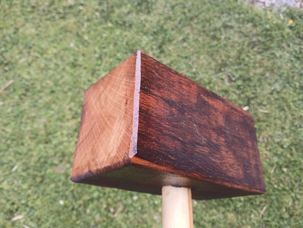 Oak mallet for roof thatching from Thatching Tools Ireland